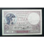 France 5 Francs 1940 VF
