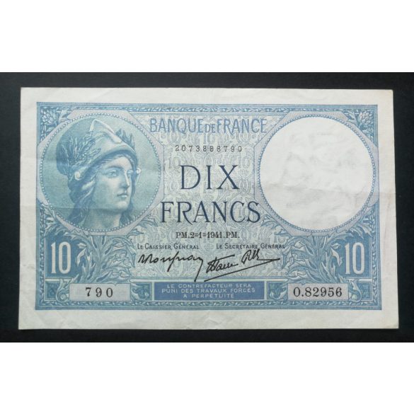 France 10 Francs 1941 VF