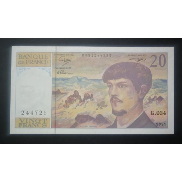 Franciaország 20 Francs 1991 aUNC