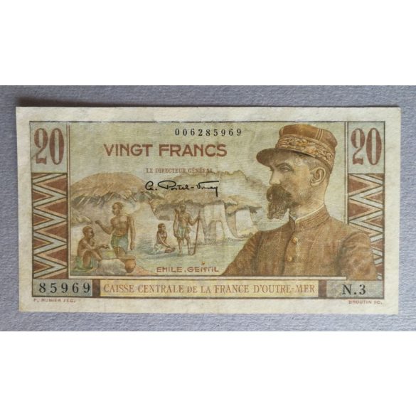 Francia Egyenlítői-Afrika 20 Francs 1947 restaurált