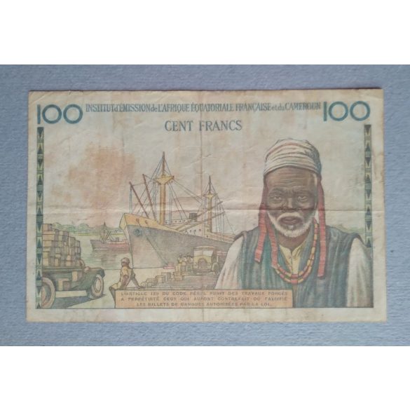 Francia Egyenlítői Afrika Kamerun 100 Francs 1957 F