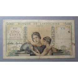 French Indochina 500 Piastres 1939 F-