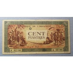 Francia Indokína 100 Piastres 1942-45 F