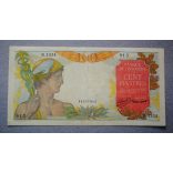 Francia Indokína 100 Piastres 1947-49 VF-