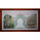 Francia Indokína 200 Piastres 1953 restaurált