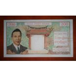 Francia Indokína 200 Piastres 1953 restaurált