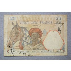 French West Africa 25 Francs 1937 F 