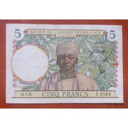 Francia Nyugat-Afrika 5 Francs 1938 XF