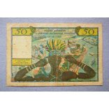 French West Africa TOGO 50 Francs 1956 F