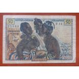 Francia Nyugat-Afrika Togo 50 Francs 1956 F-