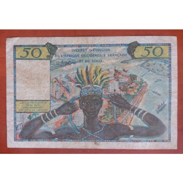 Francia Nyugat-Afrika Togo 50 Francs 1956 F-