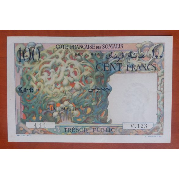 Francia Szomáliföld 100 Francs 1952 XF-