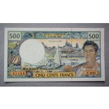 French Pacific Territories 500 Francs 2000 UNC