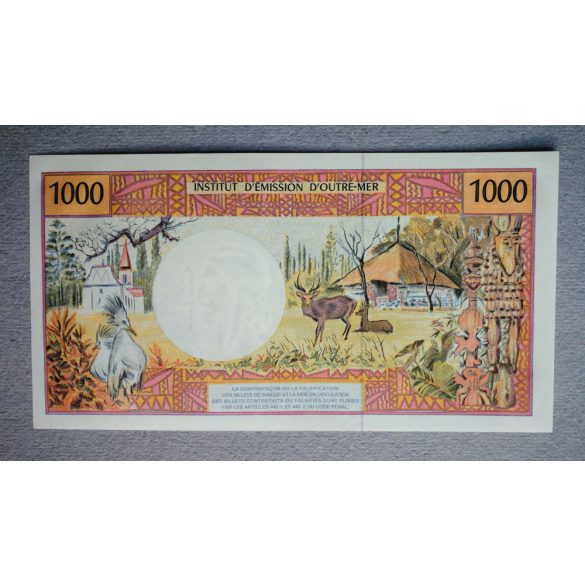 French Pacific Territories 1000 Francs 1996 UNC-