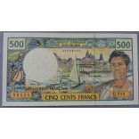 French Pacific Territories 500 Francs 2007 UNC