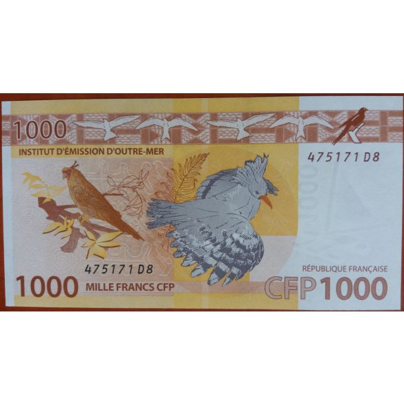 French Pacific Territories 1000 Francs 2014 UNC