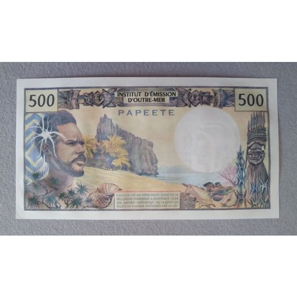 French Pacific Territories PAPEETE Tahiti 500 Francs 1979 UNC