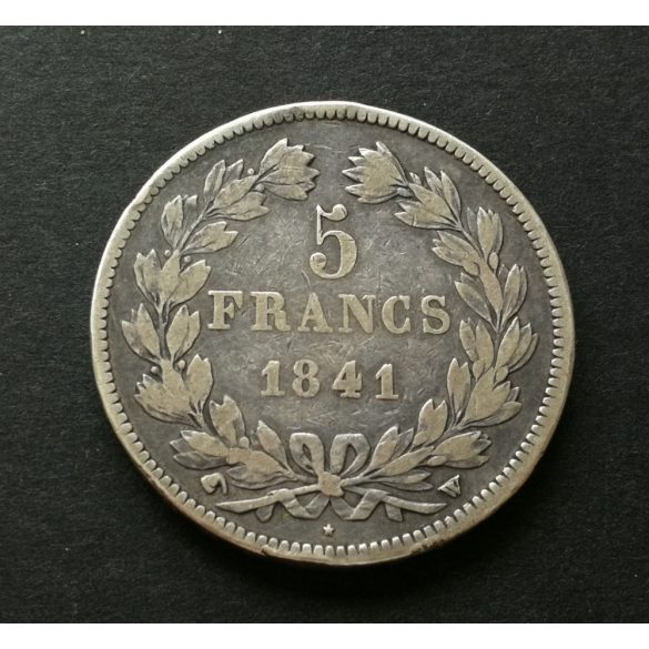 France 5 Francs 1841 24.8 g of silver