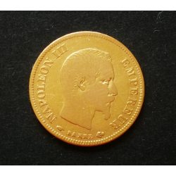 Franciaország III. Napoleon 10 Francs 1856 A 3,15 g arany