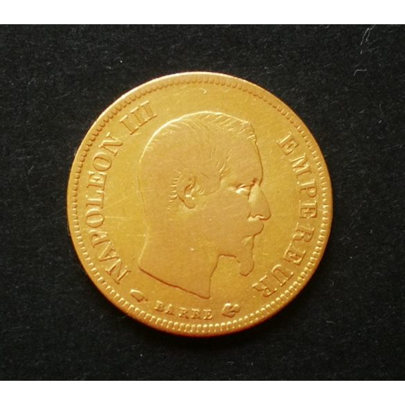 France III. Napoleon 10 Francs 1856 A 3.15 g gold