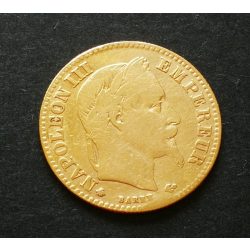 Franciaország III. Napoleon 10 Francs 1862 A 3,18 g arany