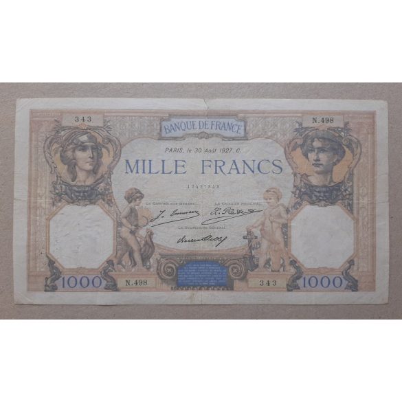 Franciaország 1000 Francs 1927 F