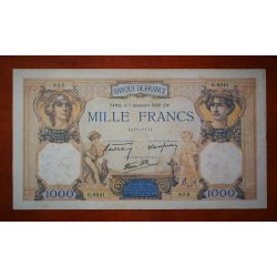 France 1000 Francs 1939 F