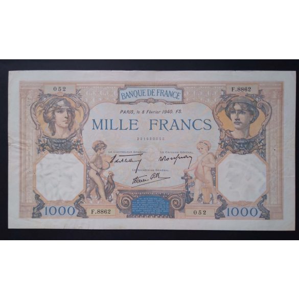 France 1000 Francs 1940 F+