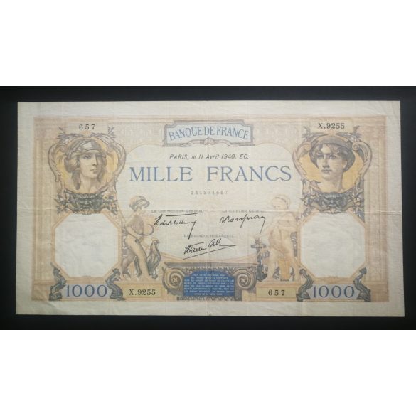 Franciaország 1000 Francs 1940 VF