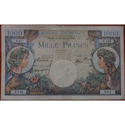 France 1000 Francs 1940 F-