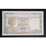 France 500 Francs 1940 F