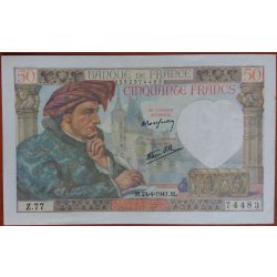 Franciaország 50 Francs 1941 XF