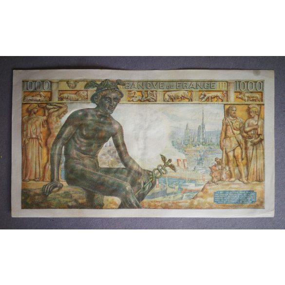 France 1000 Francs 1942 XF-