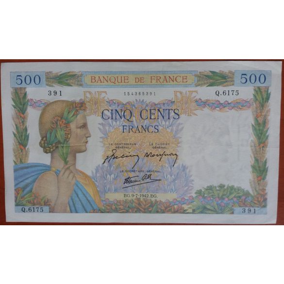 France 500 Francs 1942 VF