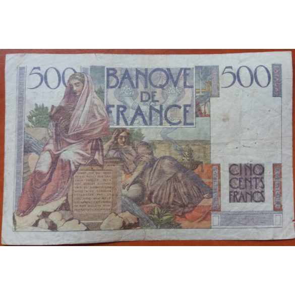 Franciaország 500 Francs 1945 VG+