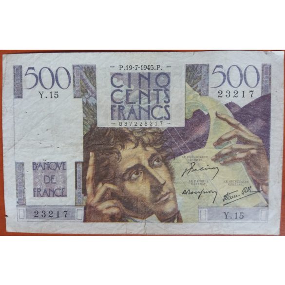 France 500 Francs 1945 VG+