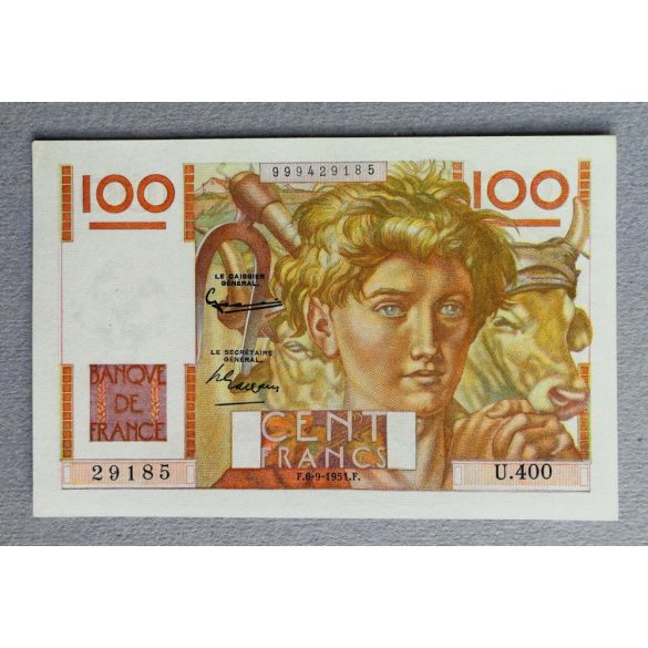 France 100 Francs 1951 Unc-