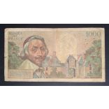 France 1000 Francs 1954 VG+