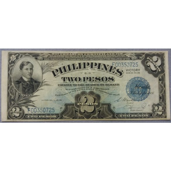 Fülöp-szigetek 2 Pesos 1944 F+