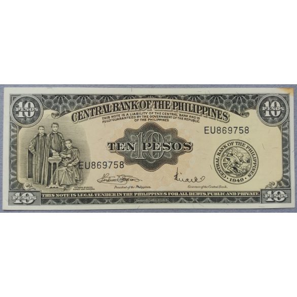 Philippines 10 Pesos 1949 aUNC