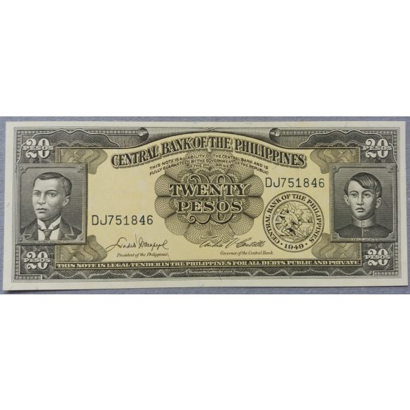 Fülöp-szigetek 20 Pesos 1949 UNC