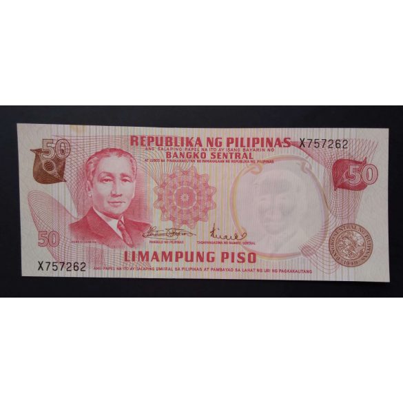 Fülöp-szigetek 50 Piso 1969 UNC