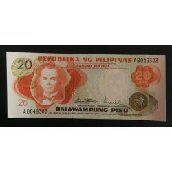 Philippines 20 Piso  1970 UNC