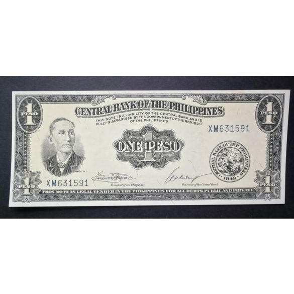 Fülöp-szigetek 1 Peso 1949 UNC