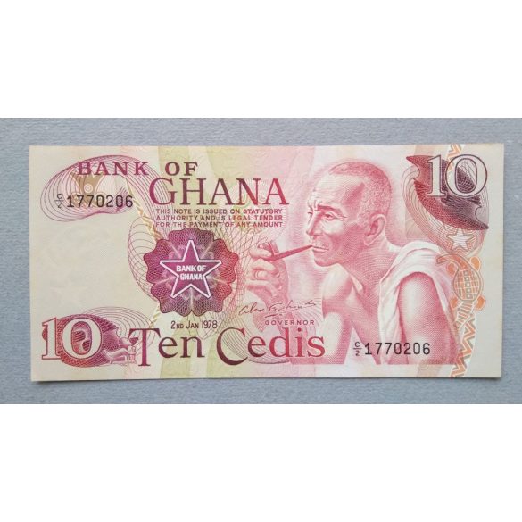 Ghana 10 Cedis 1978 aUNC