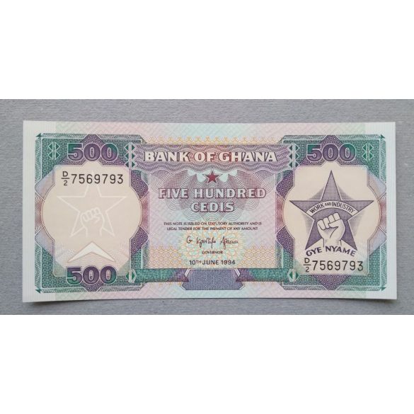 Ghana 500 Cedis 1994 UNC