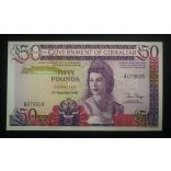 Gibraltar 50 Pounds 1986 UNC