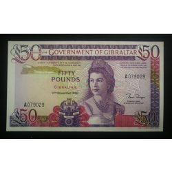 Gibraltar 50 Pounds 1986 UNC