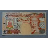 Gibraltar 10 pounds 1995 UNC