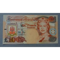 Gibraltar 10 pounds 1995 UNC